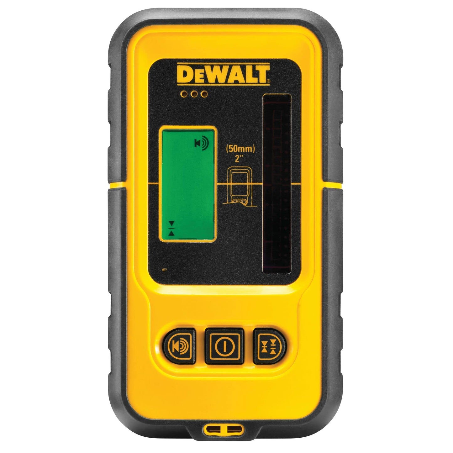 DEWALT DE0892 - Ricevitore/Rilevatore Laser, per DW088 e DW089, 50 metri portata, maneggevolezza, custodia resistant all'umidità e agli schizzi, display LCD