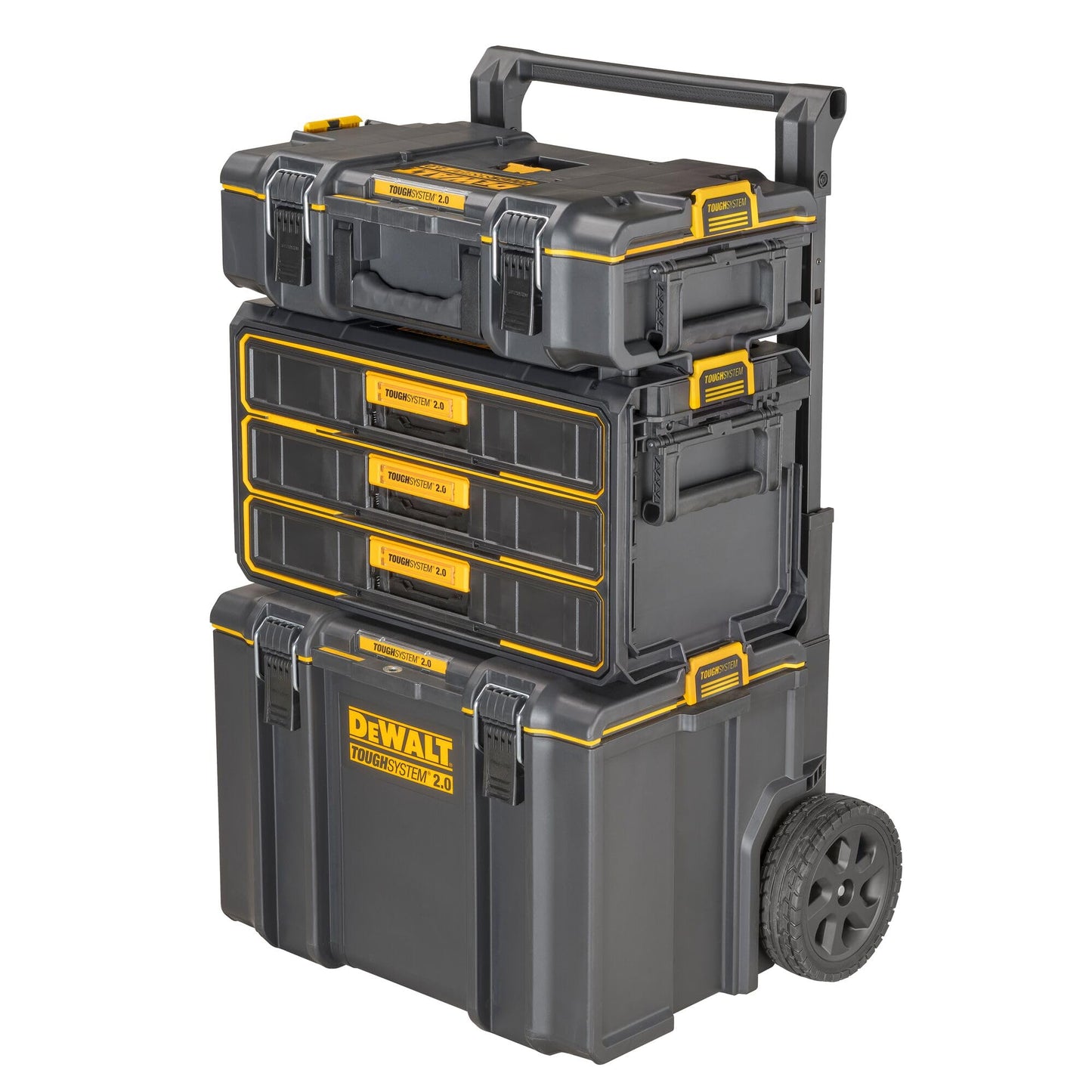 Dewalt Dwst08330-1 Unità 3 Cassetti, 3 Cassett Profondi in ABS, Compatibile con Moduli Tough System 2.0 e 1.0