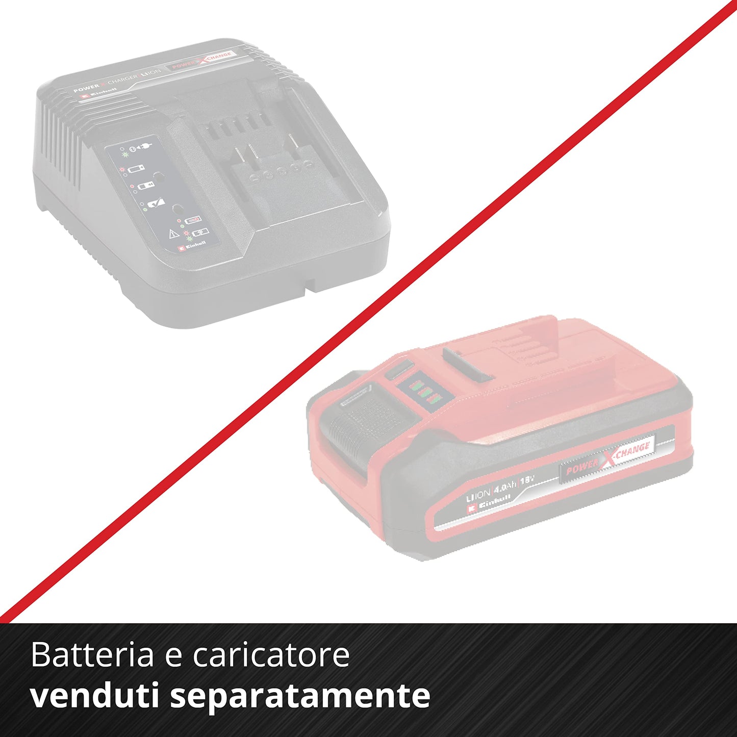 Einhell Smerigliatrice angolare a batteria TC-AG 18/115 Li-Solo Power X-Change (18 V, 115 mm diametro disco, 28 mm profondità taglio, soft start, senza disco, senza batteria)