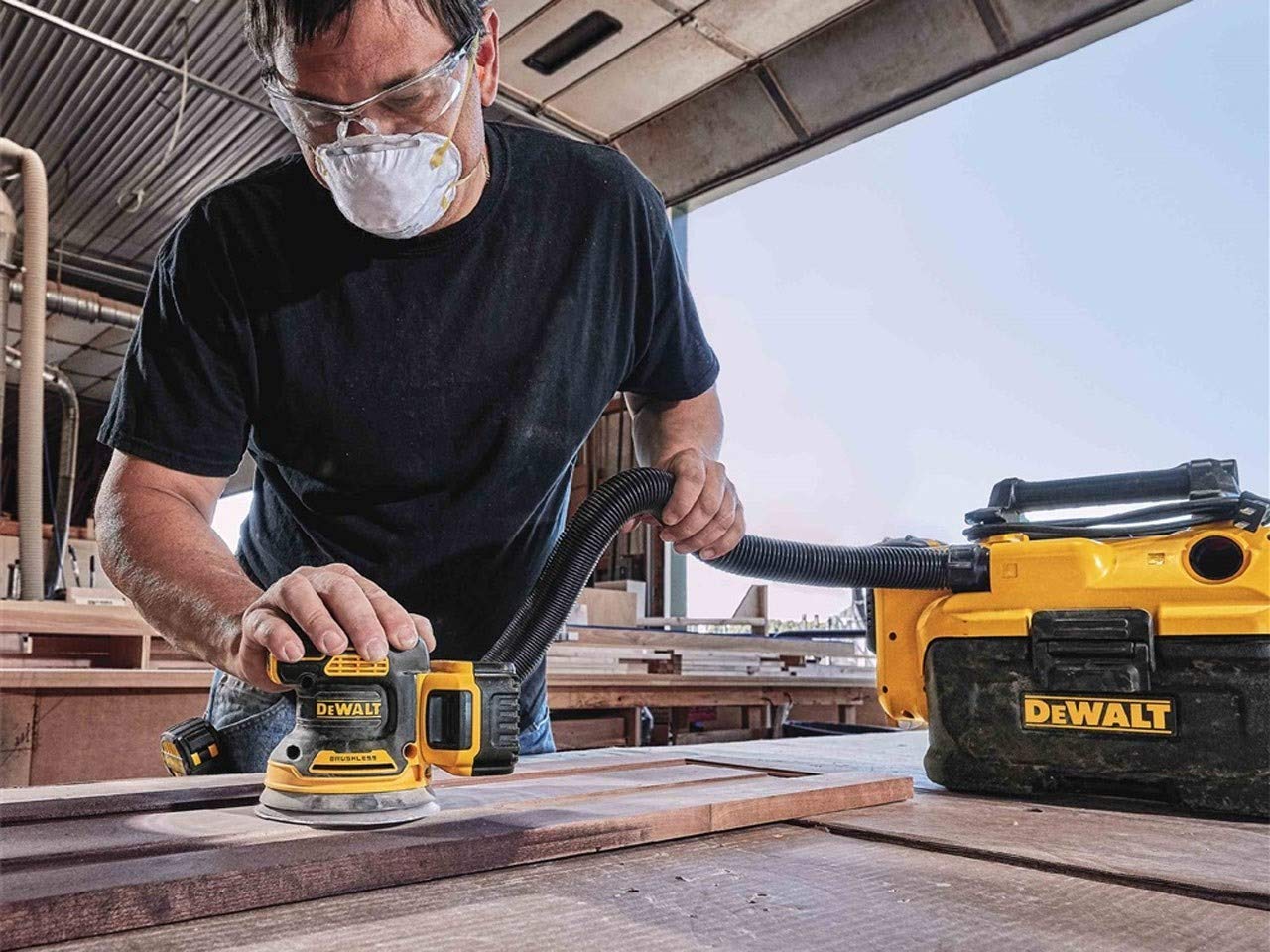 DEWALT Levigatrice roto-orbitale da 125mm 18V Motore BRUSHLESS, DCW210NT-XJ