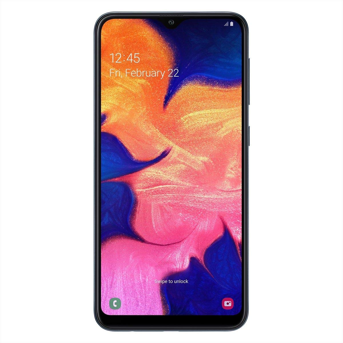 Samsung Galaxy A10 Smartphone, Display 6.2" HD+, 32 GB Espandibili, RAM 2 GB, Batteria 3400 mAh, 4G, Dual SIM, Android 9 Pie, [Versione Italiana], Black