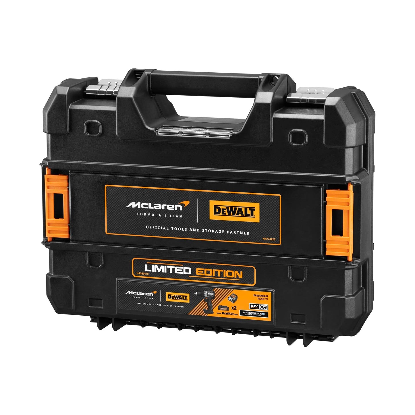 DEWALT TRAPANO AVVITATORE A PERCUSSIONE 2 BATTERIE 18V 90N McLAREN DCD85ME2GT-QW