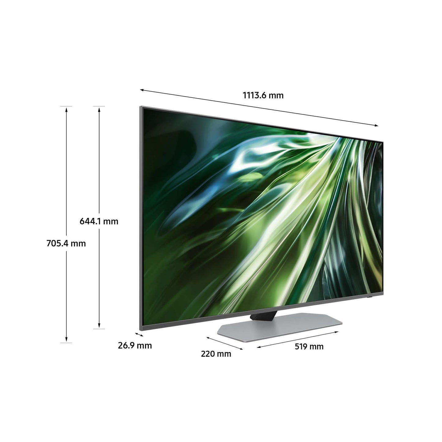 Samsung TV QE50QN94DATXZT Neo QLED 4K, Smart TV 50" Processore NQ4 AI Gen2, Neo Slim, DVBT-2, Q-Symphony & Dolby Atmos, Integrato Alexa, compatibile Bixby e Google Assistant, Carbon Silver 2024