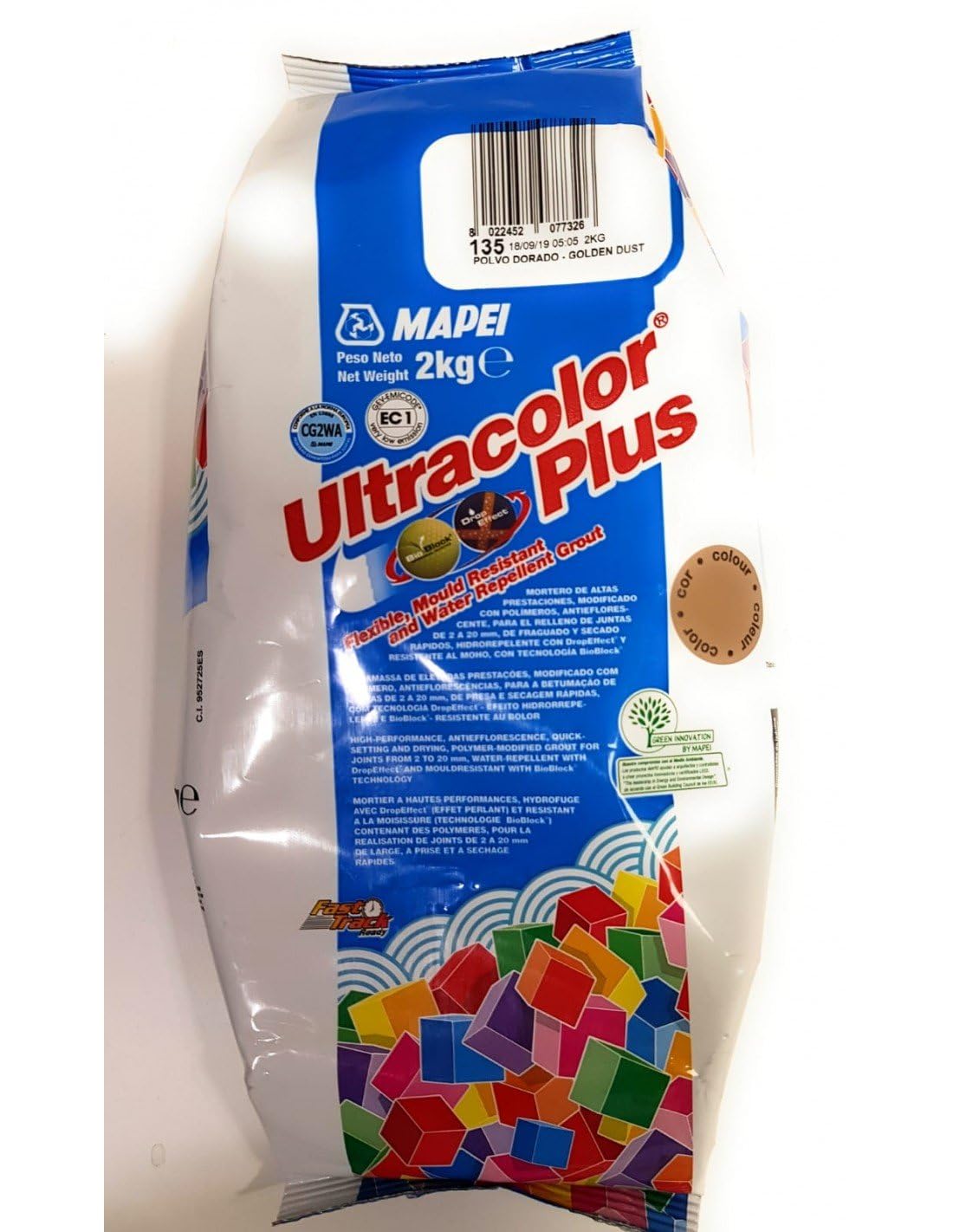 MAPEI Malta per giunti Ultracolor Plus (135) polvere dorata 2 kg