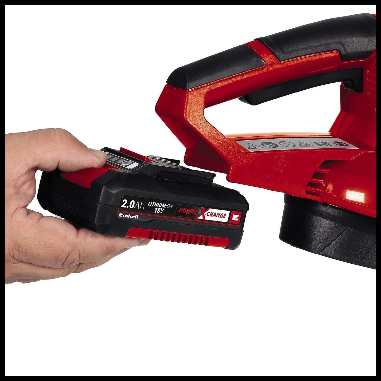 Einhell GC-CL 18 Li E Solo Soffiatore, Nero, Rosso, Senza Batteria e Caricabatteria