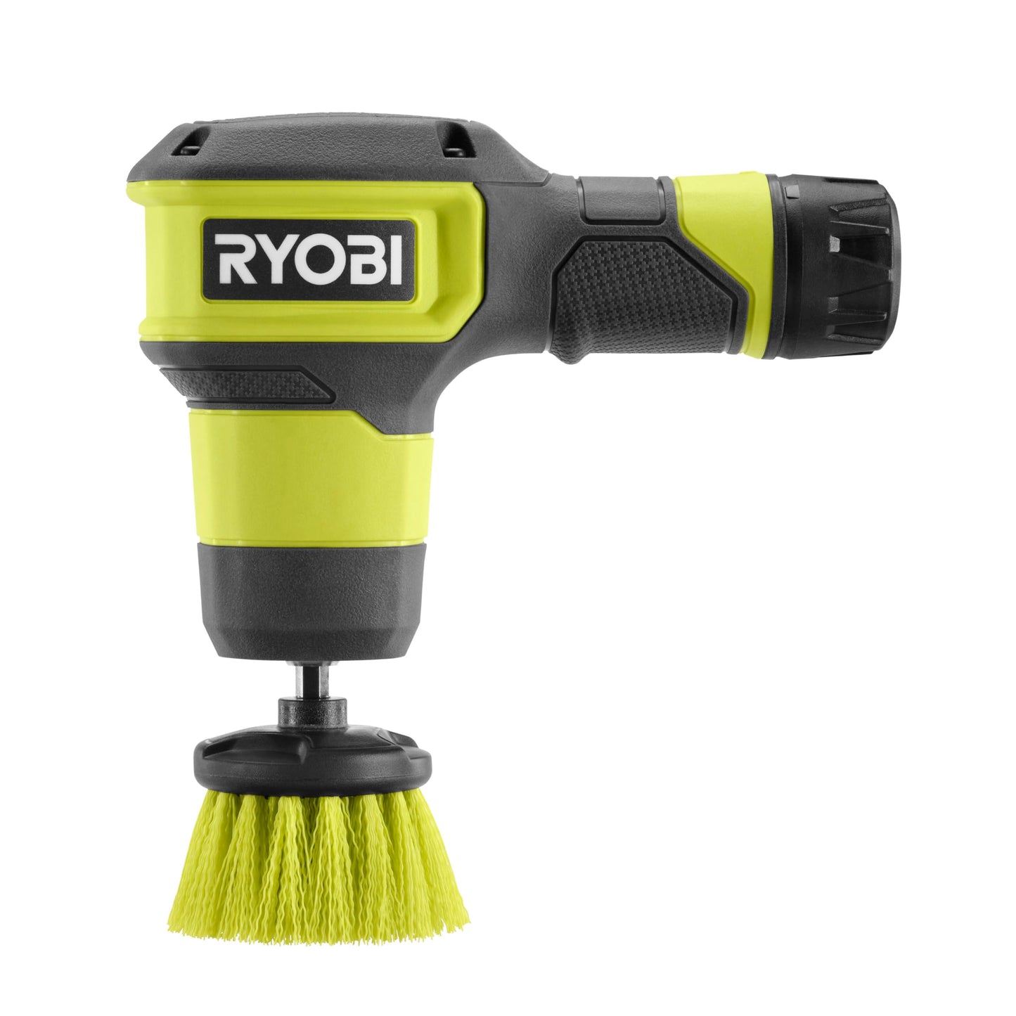 Ryobi RSCR4-120G, Spazzola Elettrica senza Fili a Batteria 4V USB 2.0Ah + Caricabatterie, Testina Rotonda da 5 cm, Grado di Protezione IPX7, Batteria Ricaricabile al Litio USB + Cavo