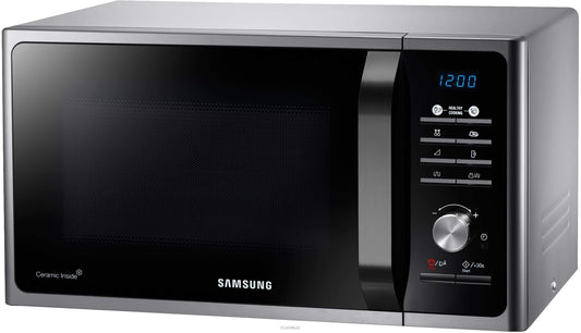 Samsung MG23F301TCS Forno Microonde Grill, 23 Litri, 800 W, Grill 1200 W, Healthy Cooking, Argento