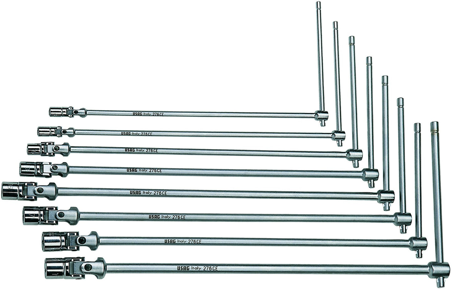 USAG 276 CE/SE8 - Serie di 8 chiavi a T snodate 276484