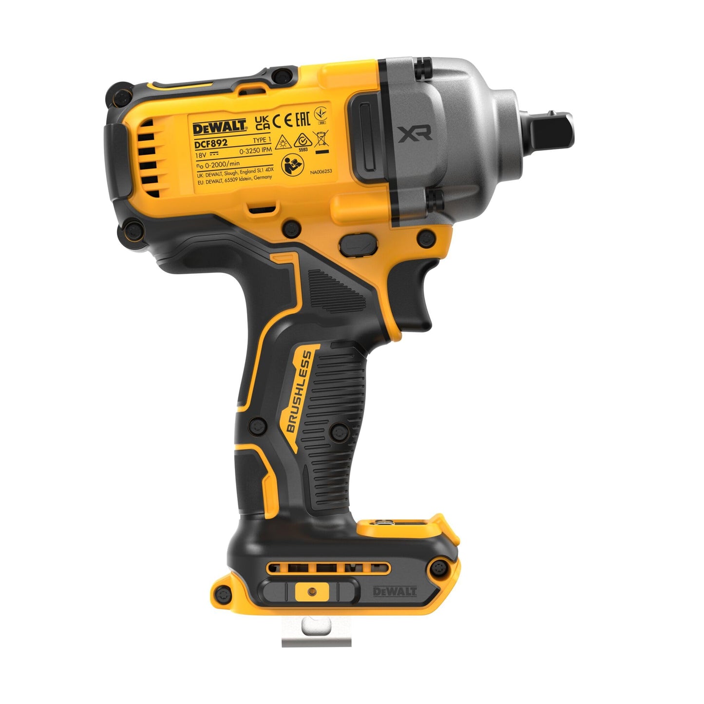 DeWalt XR DCF892N Avvitatore a Percussione a Batteria, 18 V, Attacco Detent Pin, Coppia di Serraggio di 812 Nm, Batteria e Caricabatterie non Inclusi