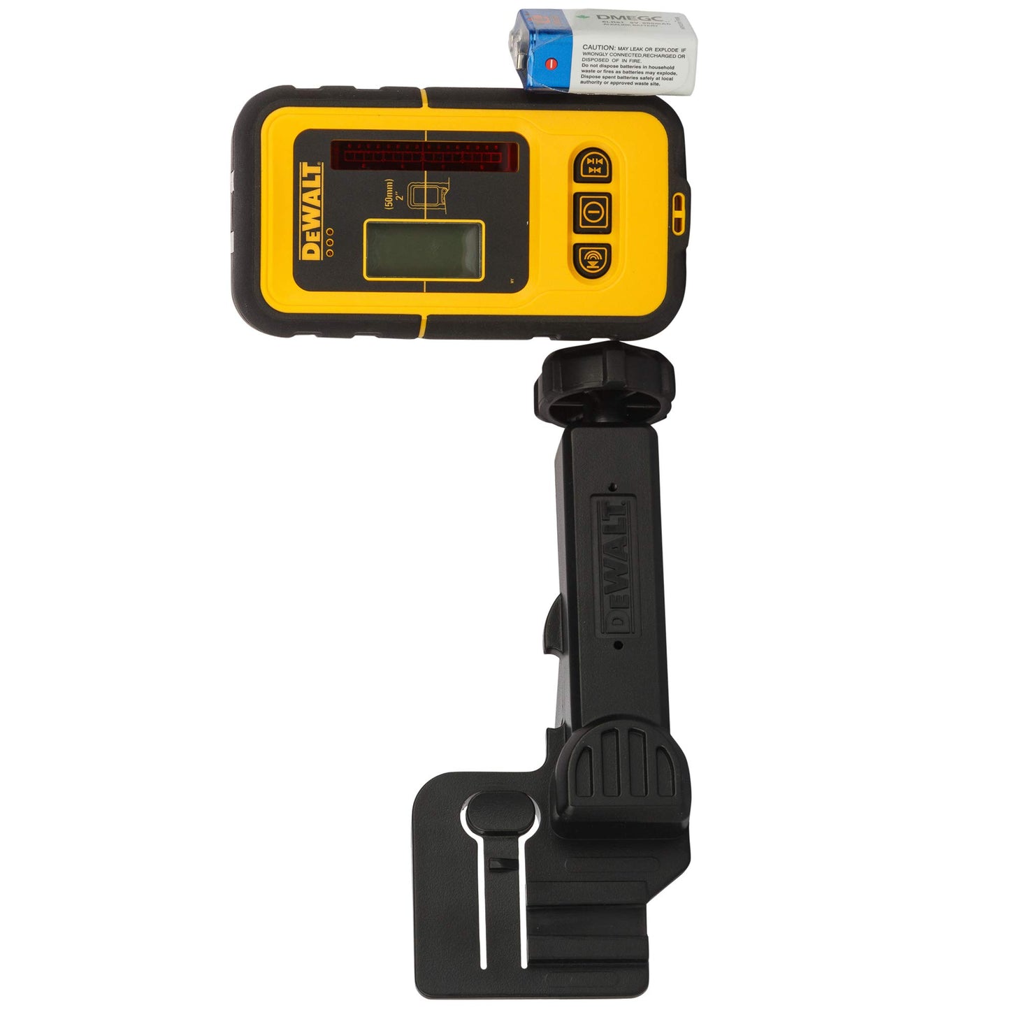 DEWALT DE0892 - Ricevitore/Rilevatore Laser, per DW088 e DW089, 50 metri portata, maneggevolezza, custodia resistant all'umidità e agli schizzi, display LCD