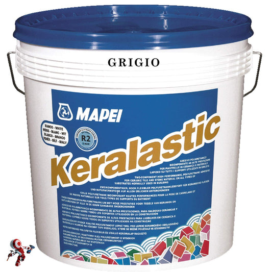 MAPEI KERALASTIC GRIGIO ADESIVO EPOSSI-POLIURETANICO BICOMPONENTE KG.5