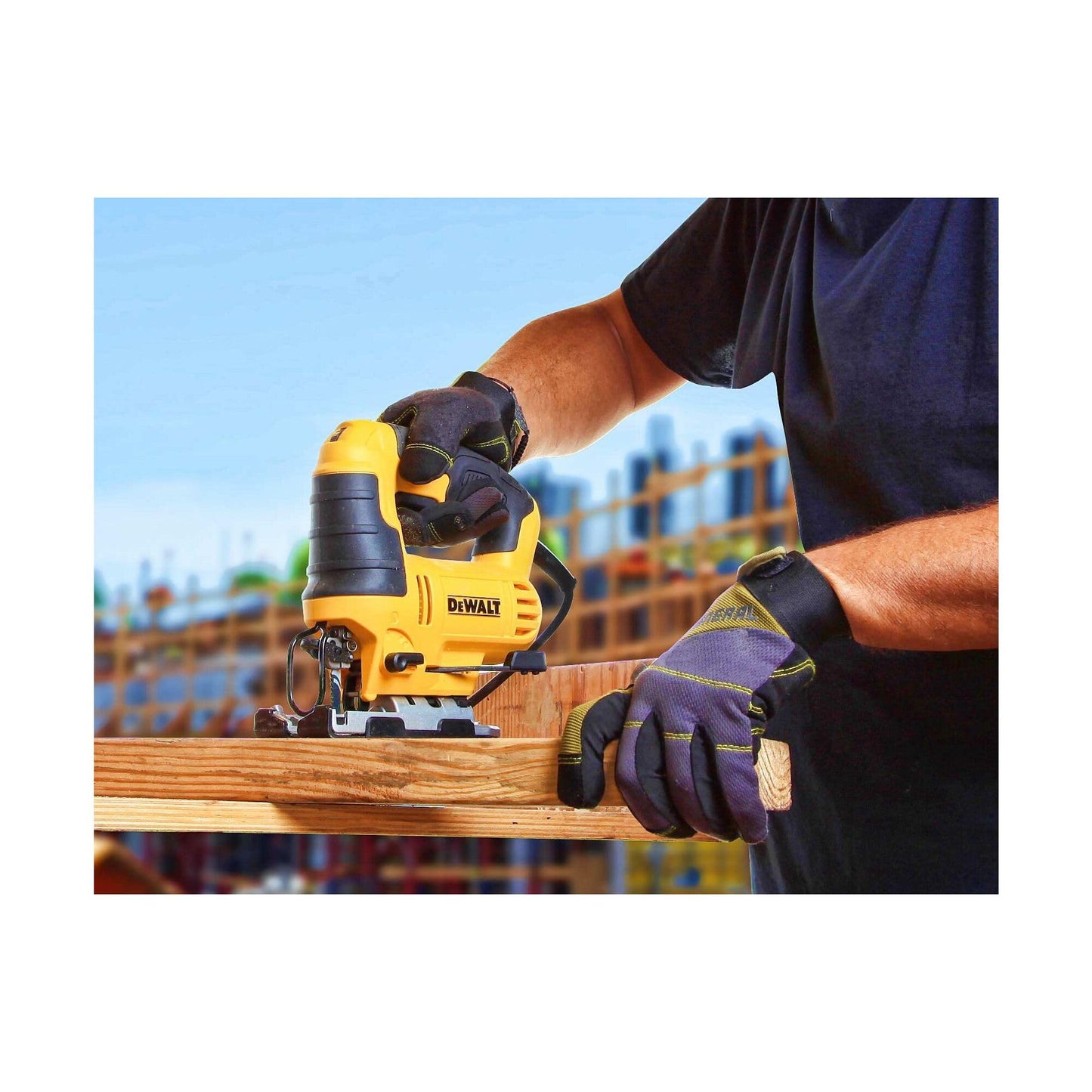 Dewalt Dwe349-Qs Seghetto Alternativo Impugnatura a Staffa 650W