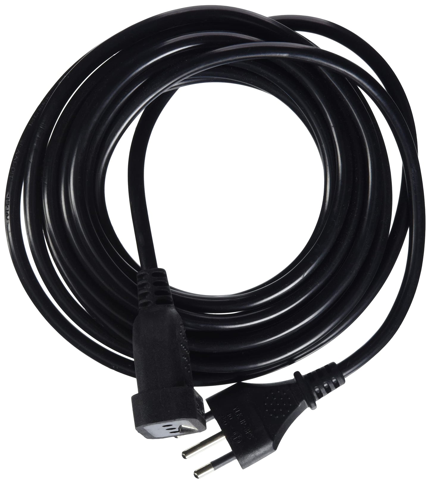 Electraline 46120 Prolunga 5 mt spina e presa piccola 10A, nero - sezione cavo 3G1 mm²