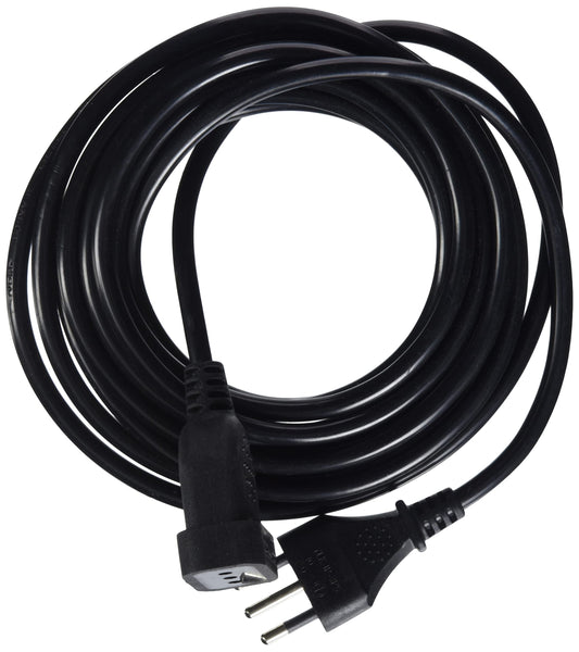 Electraline 46120 Prolunga 5 mt spina e presa piccola 10A, nero - sezione cavo 3G1 mm²