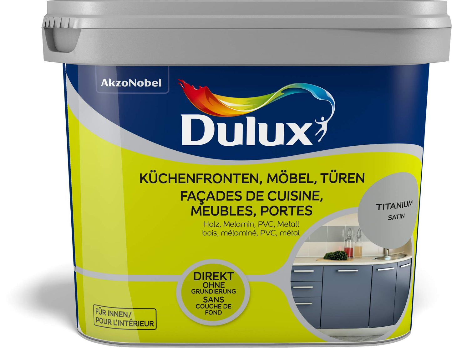 Dulux Fresh up KUECH.-MOEBEL-TUERENF SAT TITANIUM, 750 ml