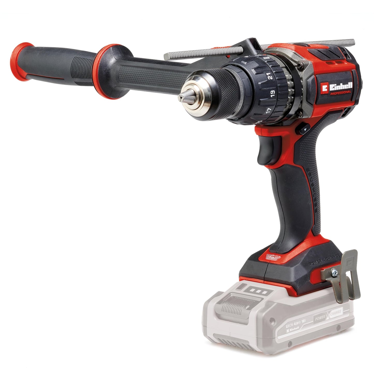 Einhell Professional Trapano a percussione a batteria TP-CD 18/120 Li BL-Solo Power X-Change (18 V, Brushless, 120 Nm, funzione percussione, mandrino 13 mm, 2 vie, senza batteria)