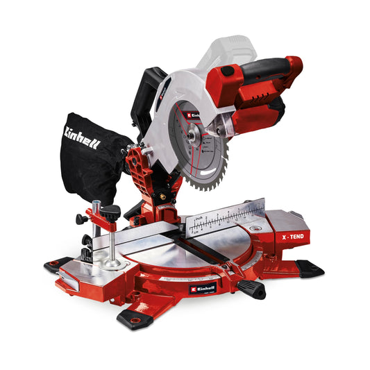 Einhell Troncatrice TE-MS 18/210 Li - Solo Power X-Change (Li-Ion, 18 V, 3000/min, lama in metallo duro, senza batteria e caricabatteria)