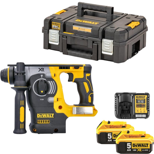 DEWALT TASSELLATORI SDS PLUS 18V BRUSHLESS 24mm, DCH273P2T-QW