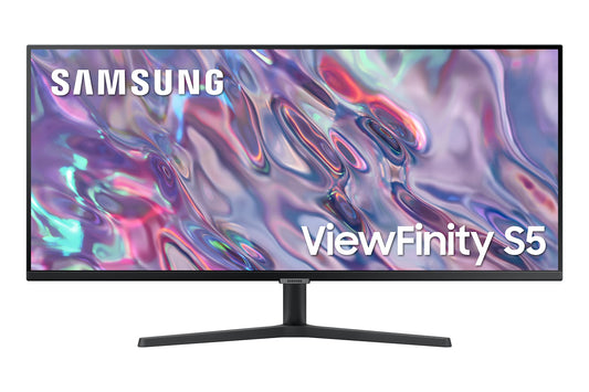 Samsung Monitor HRM ViewFinity S50GC (S34C502), Flat, 34'', 3440x1440 (WQHD), 21:9, HDR10, VA, 100 Hz, 5 ms, FreeSync, HDMI, Display Port, Ingresso Audio, PIP, PBP, Eye Saver Mode, Flicker Free