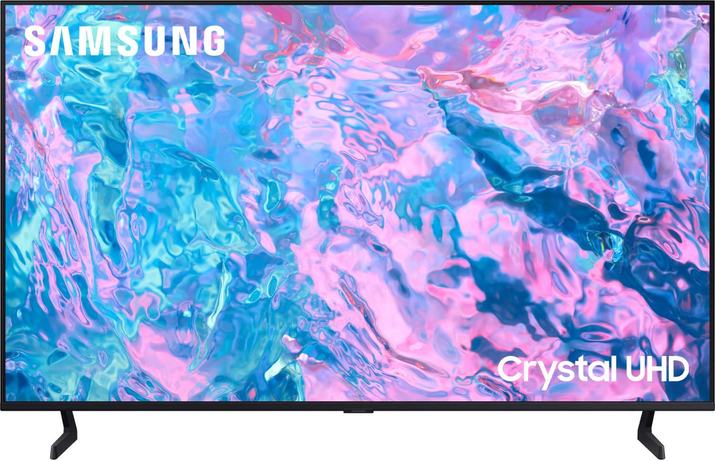 Samsung TV UE65CU7090UXZT Crystal UHD 4K, Smart TV 65", Crystal Processor 4K, Slim Look, Q-Symphony e OTS Lite, DVBT-2, Integrato con Bixby, compatibile con Alexa e Google Assistant, Black [2024]