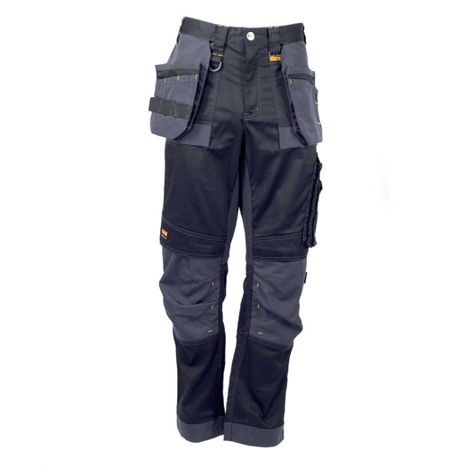 DEWALT Dewharr3431-tb Harrison PRO-Pantaloni Elasticizzati Vita 34" Gamba 31", Nero/Grigio, 34W / 31L Uomo