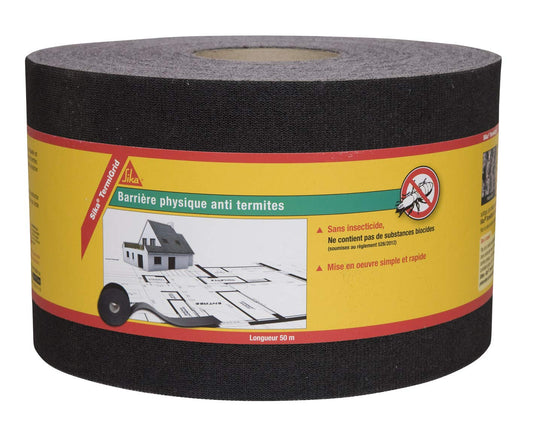 SIKA 457522 Barriera Fisica Anti termiti, Nero, 50m x 300mm