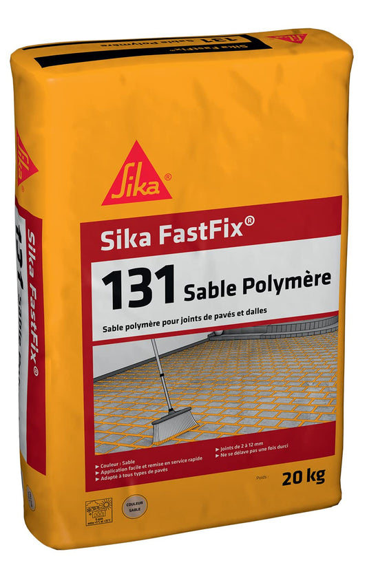 Sika FastFix 131 - Sabbia polimerica per riempimento di giunti di pavimentazione e lastre, 20 kg, Tono sabbia