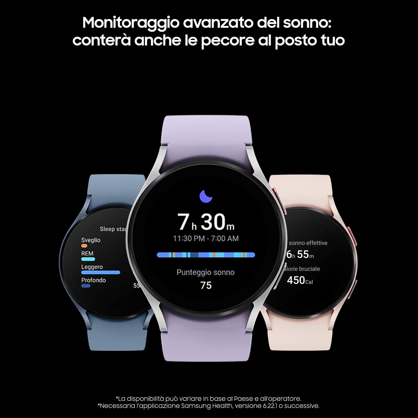 SAMSUNG Galaxy Watch5 Smartwatch, Monitoraggio Benessere, Fitness Tracker, Batteria a lunga durata, Bluetooth, Grafite, 44 mm [Versione Italiana]