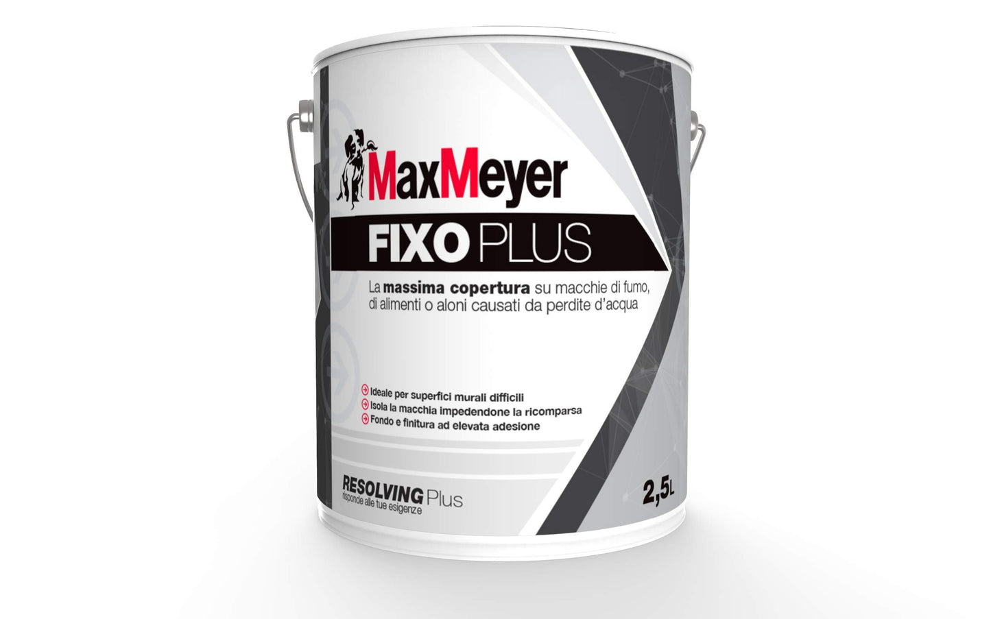 MaxMeyer Pittura per interni Antimacchia Fixo Plus BIANCO 2,5 L