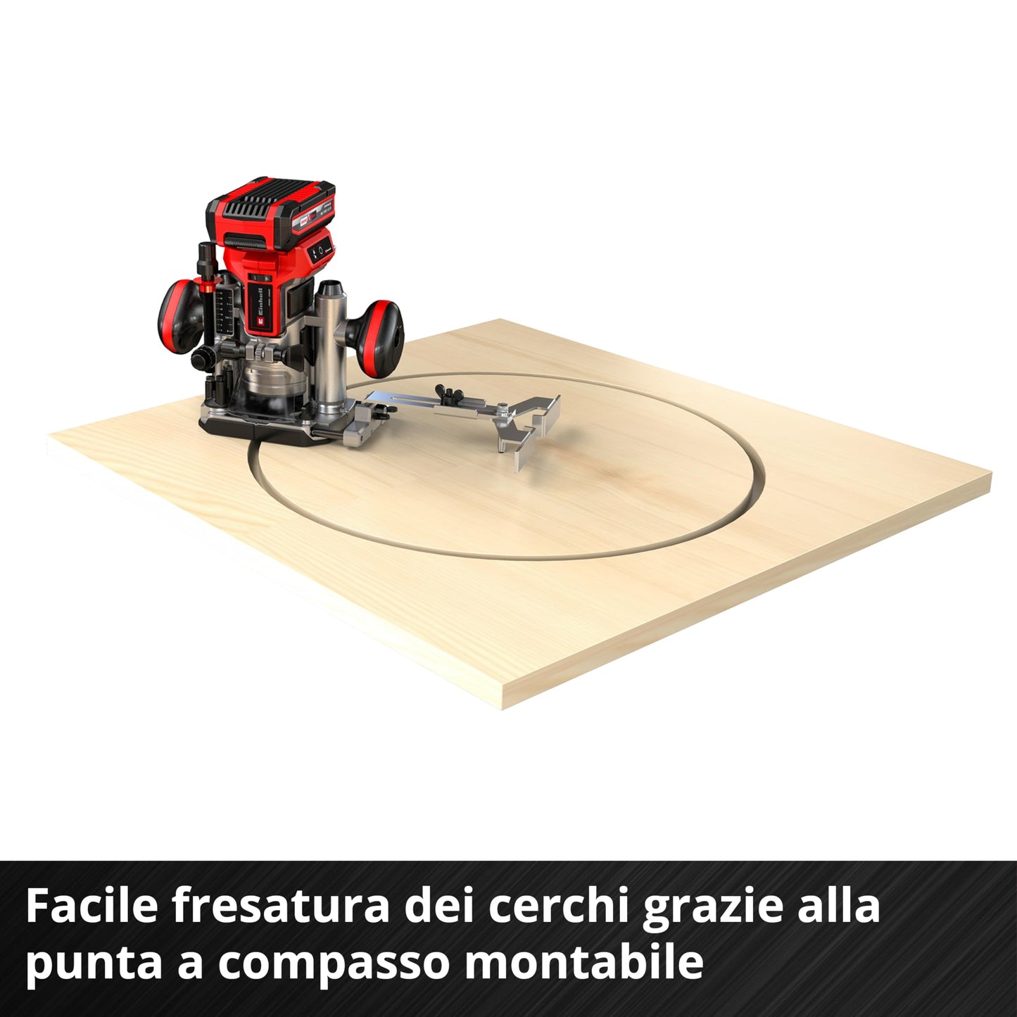 Einhell Set fresatrice professionale a batteria TP-RO 18 Set Li BL-Solo Power X-Change (18 V, brushless, regolazione fine della profondità di fresa, accessori + custodia, senza batteria)