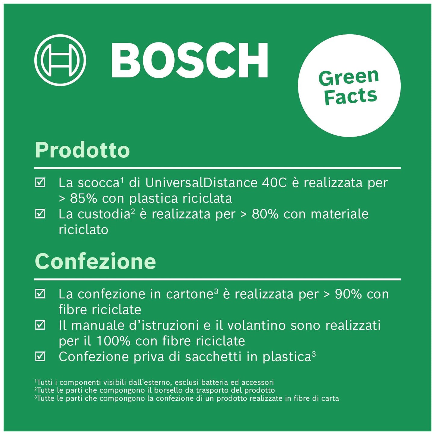 Bosch distanziometro laser UniversalDistance 40 C (misura distanze fino a 40 m con precisione, connettività Bluetooth, funzioni di misurazione, in cartone)