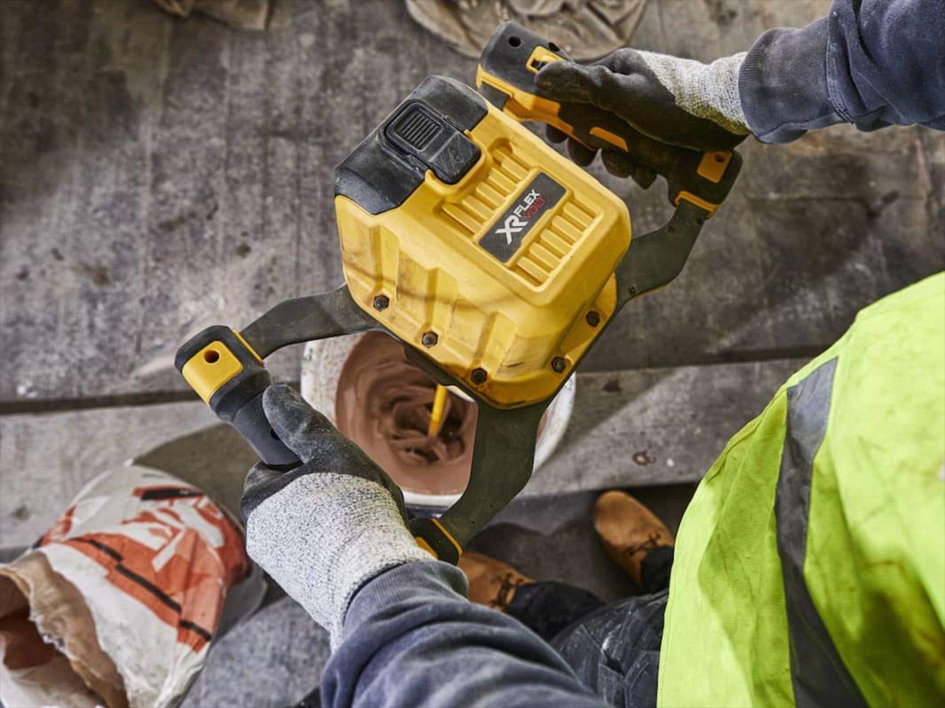 DeWalt DCD240N-XJ DCD240N-XJ-Mezclador escobillas XR FLEXVOLT 54V sin cargador/batería, 54 V, Multicolore, Bare Unit, No Battery Or Charger