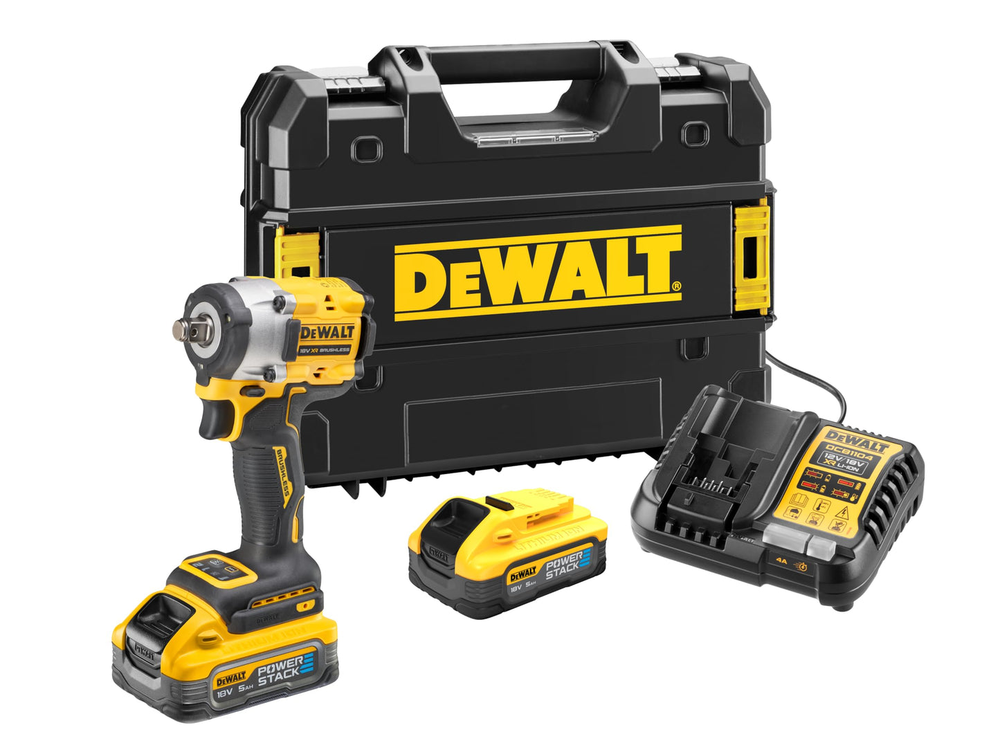 Dewalt Powerstack - Avvitatore a impulsi da 18 V 1/2 IN 5 Ah