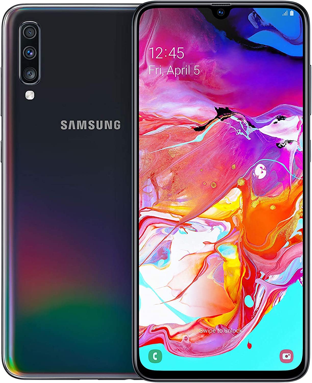 Samsung Galaxy A70 - Smartphone 4G (6,7'' - 128GO - 6 GO RAM) - BLACK - Version Germany