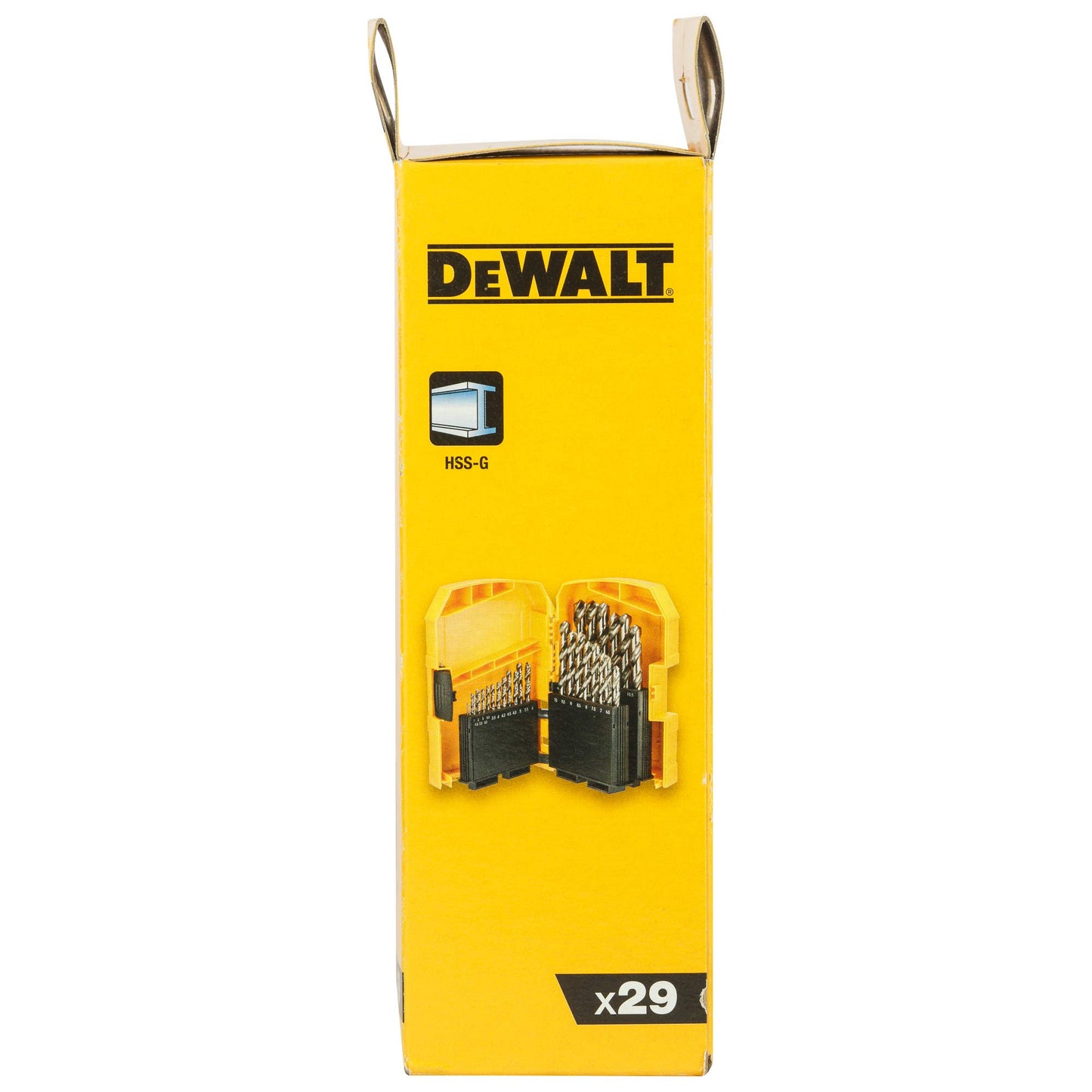 DeWalt DT5929-QZ DT5929-QZ-Tough Case Grande con 29 piezas para Metal, Nero, Large