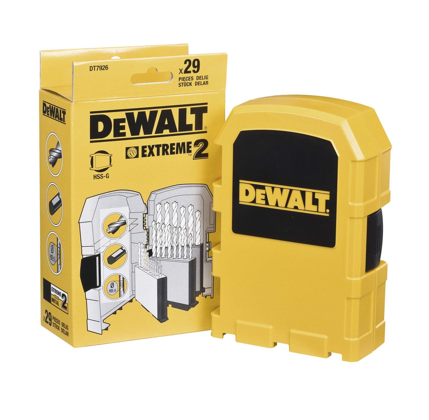 DEWALT SET PUNTE EXTREME 2 PER METALLO - Set 29 punte, DT7926-XJ