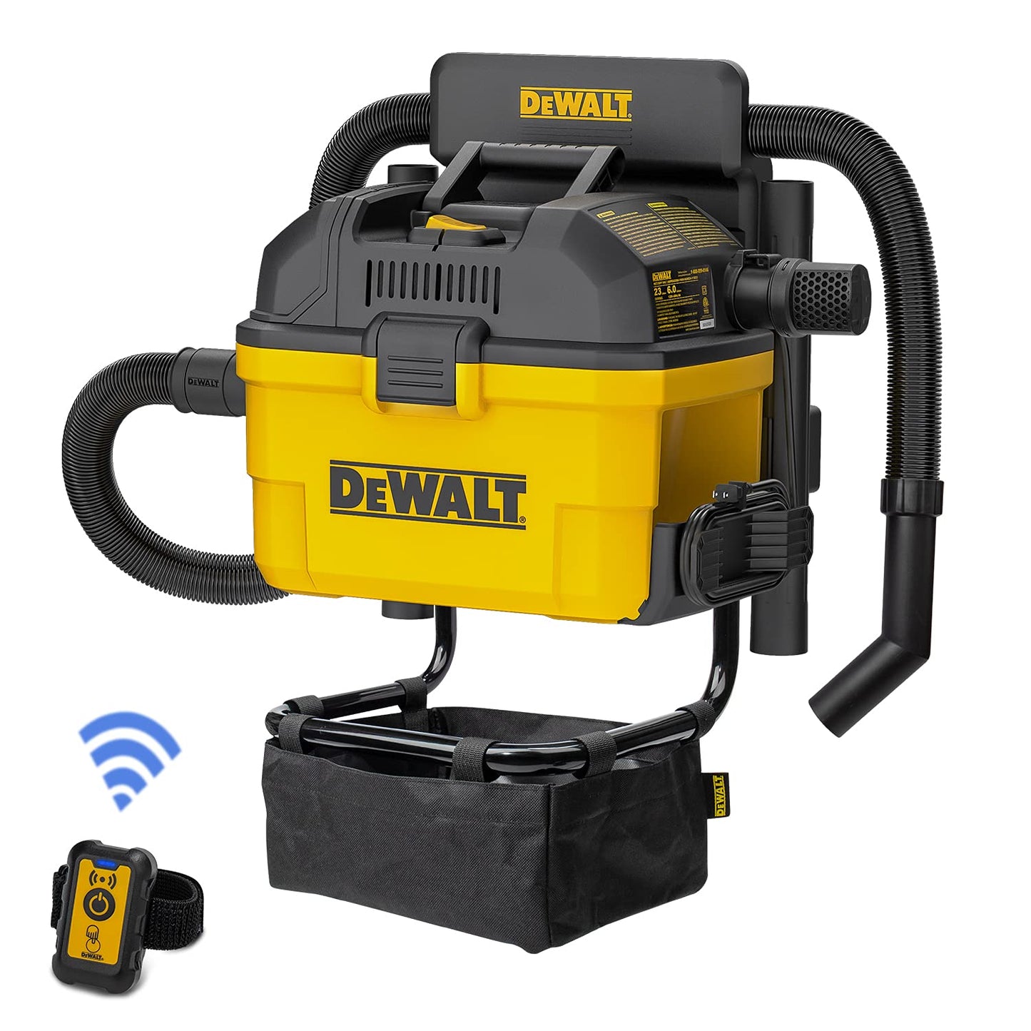 DeWalt 23 L Portatile Aspirapolvere per Solidi e Liquidi da per Garage, 1100 W, DXV23G