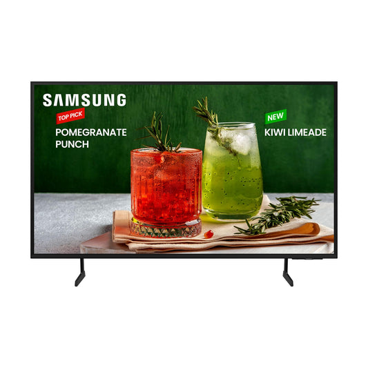 Samsung Business TV Serie BED-H da 55", UHD 3840x2160 con Funzionalità HDR10+, Tizen, PurColor, Adaptive Sound, HDMI, USB, Bluetooth, WiFi, Accesso Remoto