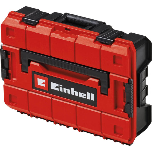 Originale Einhell Valigetta con sistema E-Case S-F (max. 25 kg, stoccaggio e trasporto universali di accessori e strumenti, impilabile, resistente agli spruzzi, inclusi 2 inserti in schiuma)