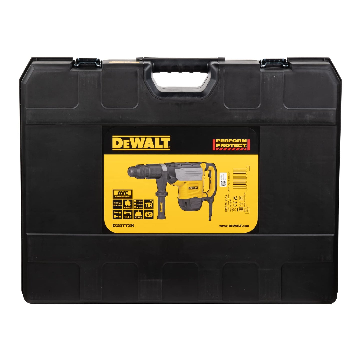 DEWALT Martello demoperforatore 1700W SDS-MAX 19,4J, D25773K-QS