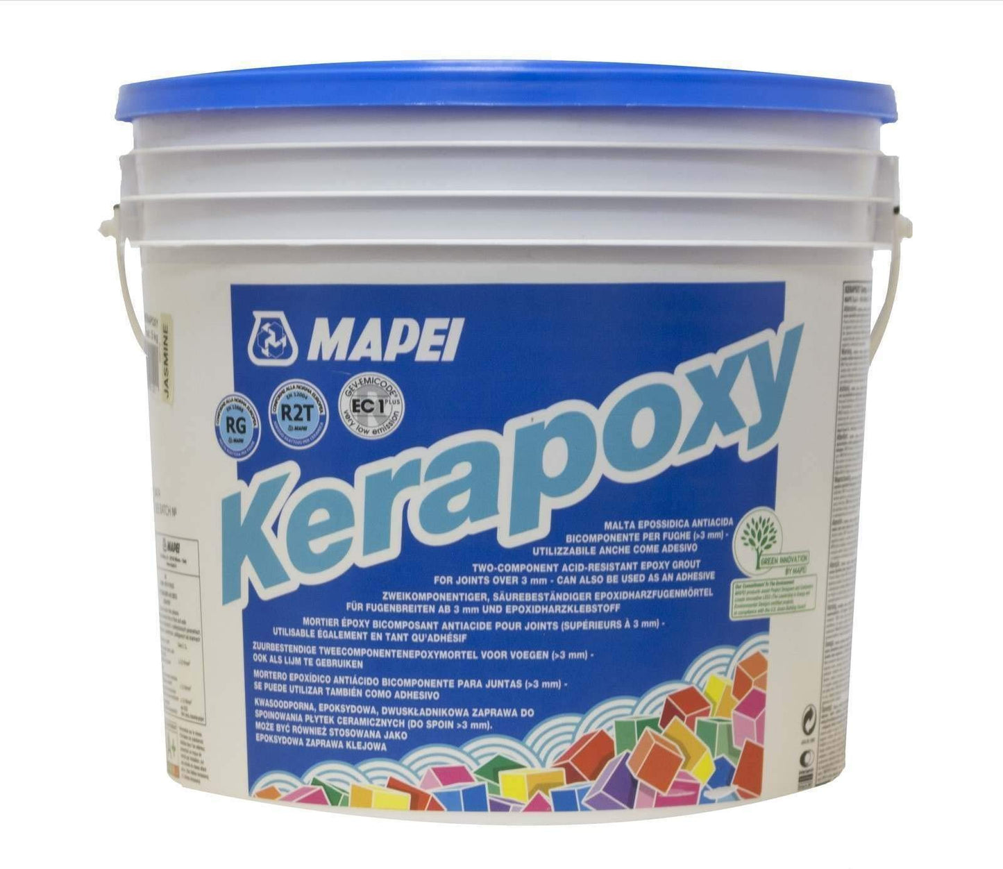 MAPEI Kerapoxy - Malta per fughe in resina epossidica per piastrelle 2K tutti i colori 5 kg (nero n. 120)