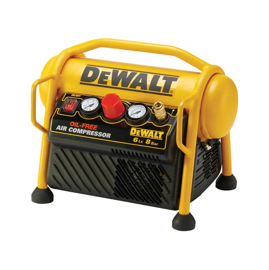 DEWALT DPC6MRC-QS - Compressore 6 litri. potenza motore 1,5hp