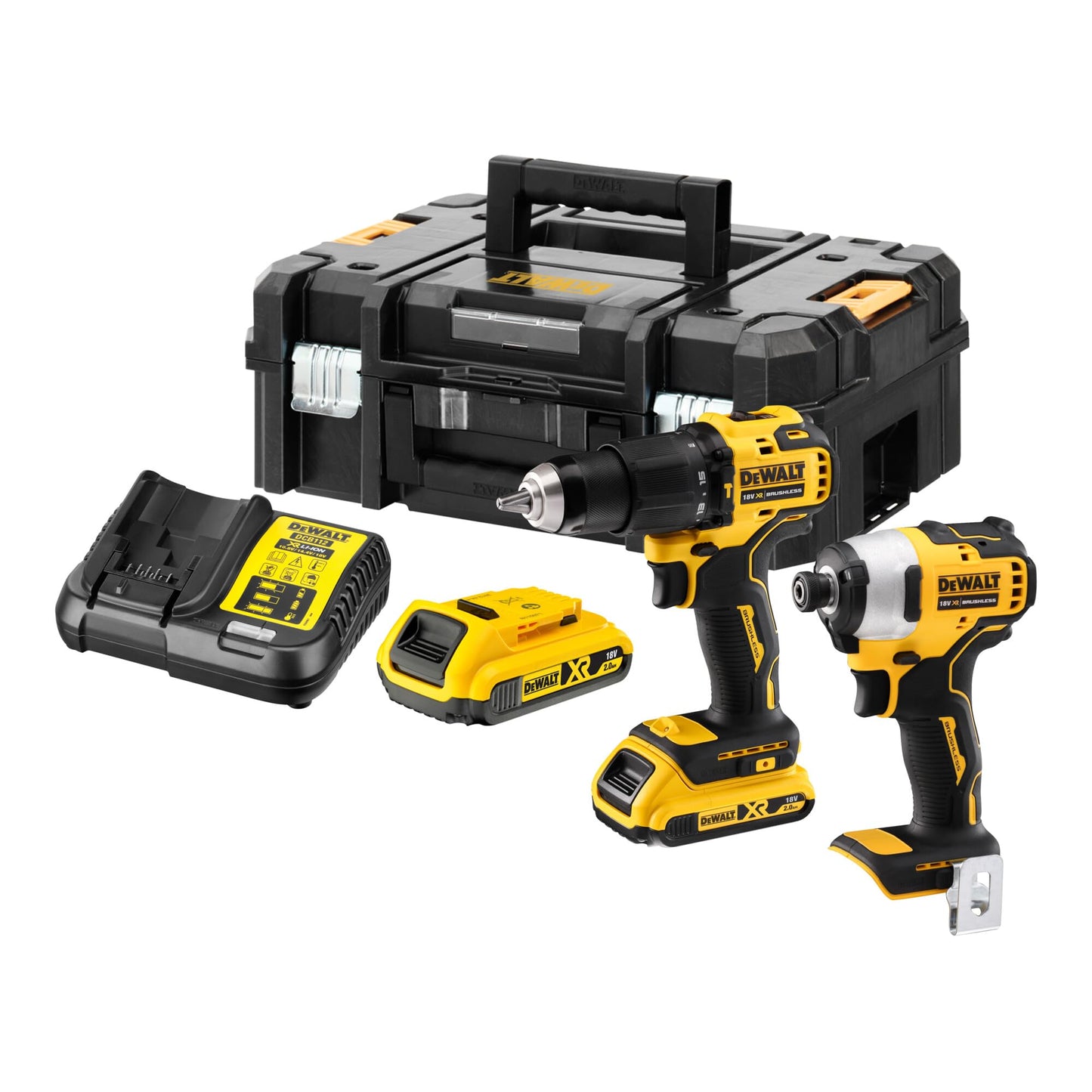 DeWalt, Zestaw Combo 18V DCD709+DCF809 2x2 0Ah DEWALT