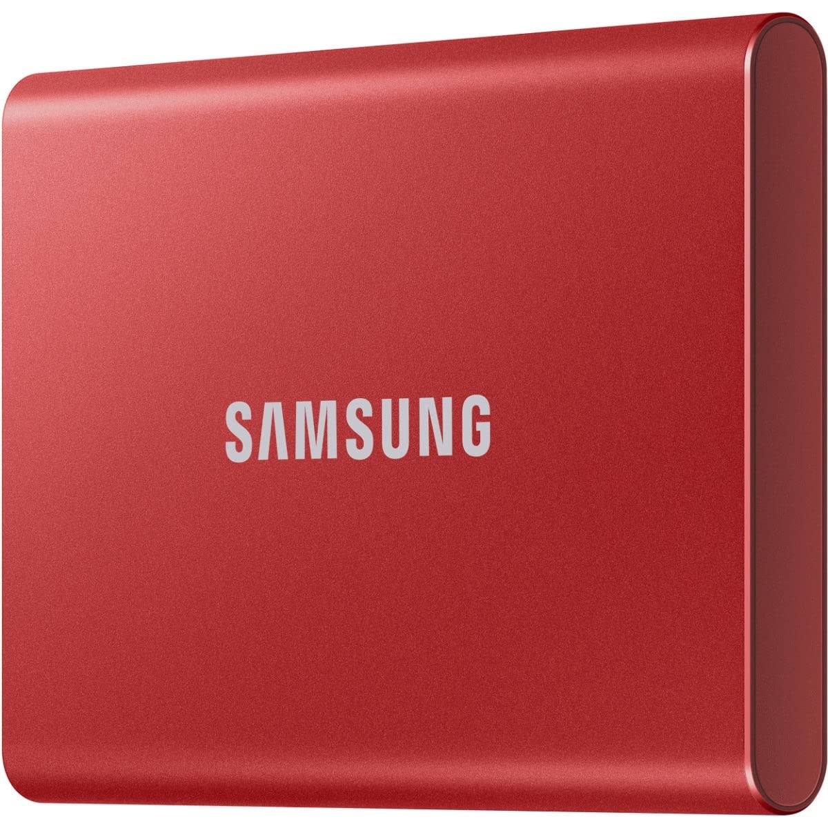 Samsung T7 Portable SSD - 2 TB - USB 3.2 Gen.2 External SSD - Metallic Red (MU-PC2T0R/WW)