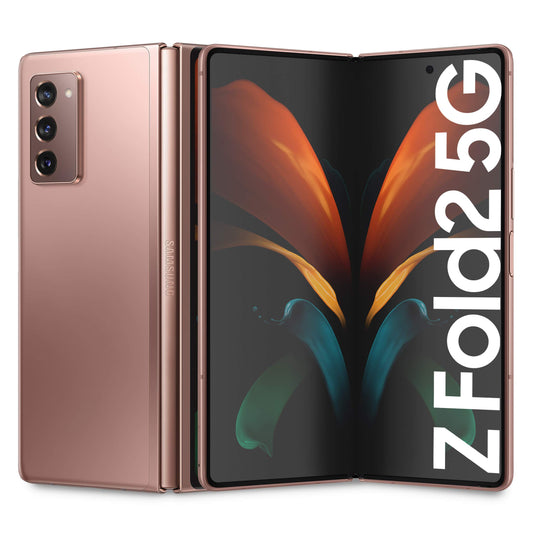 Samsung Galaxy Z Fold2 5G Smartphone, Display ext.6.2” Super AMOLED / int. 7.6” Dynamic AMOLED 2x, 256GB, RAM 12GB, Batteria 4500 mAh, 5G, NanoSIM, Android 10, Marrone