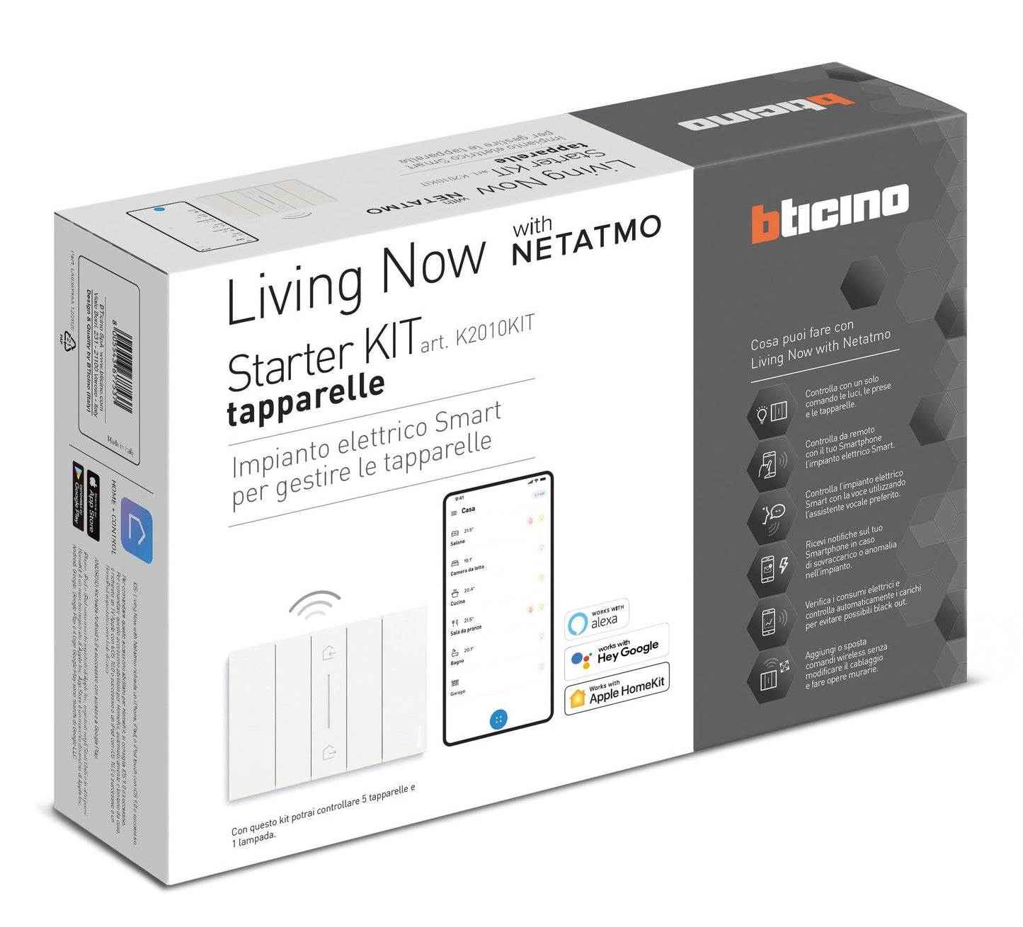 L.NOW - STARTER KIT TAPPARELLE (BTICINO cod. K2010KIT)