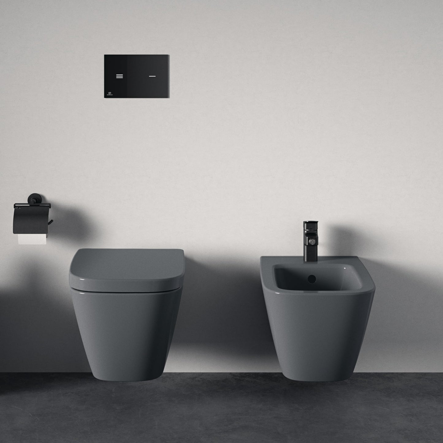 Ideal Standard - Ceraplan, Miscelatore monocomando bidet, Nero sera