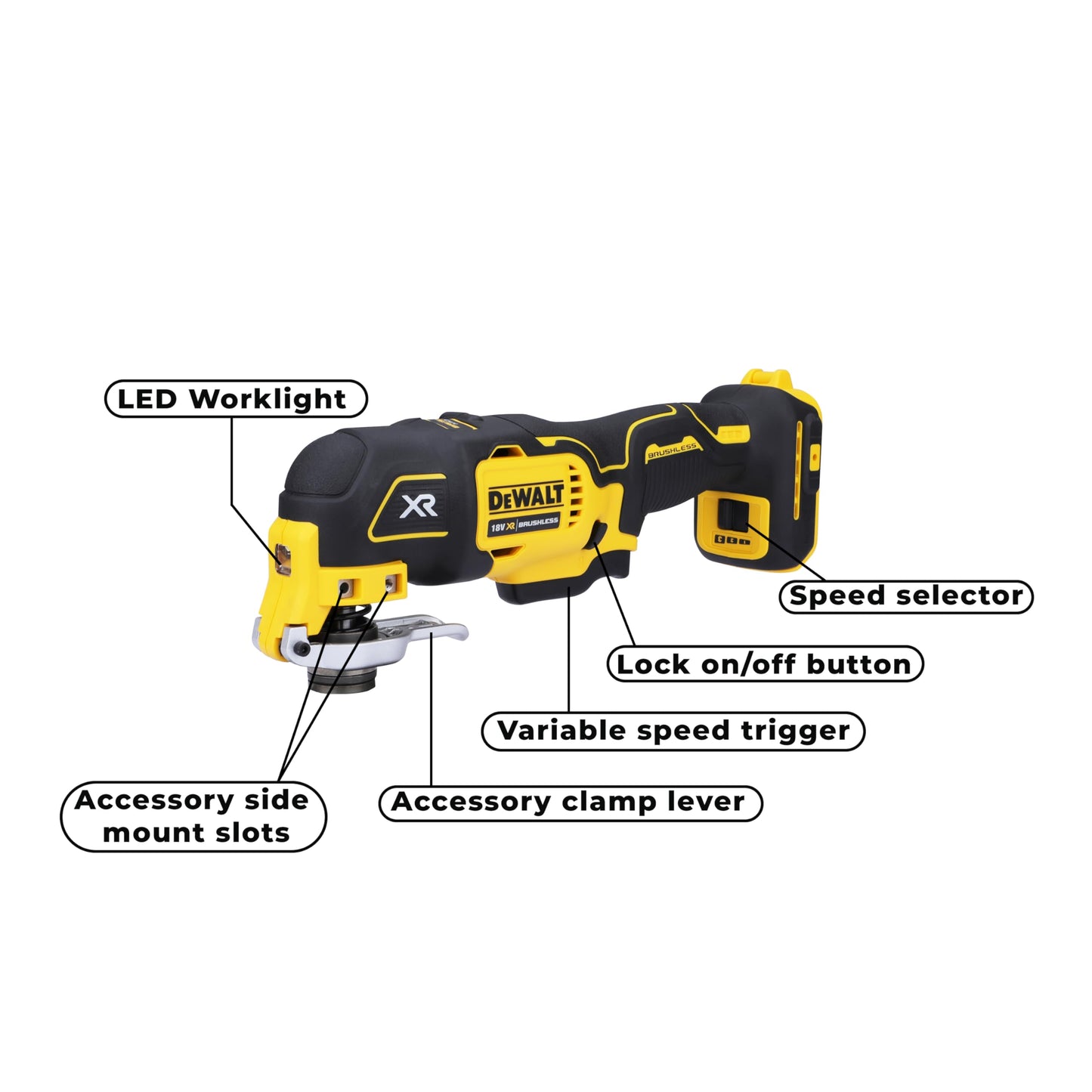 DEWALT ‎DCS356N-XJ Multiutensile oscillante senza spazzole