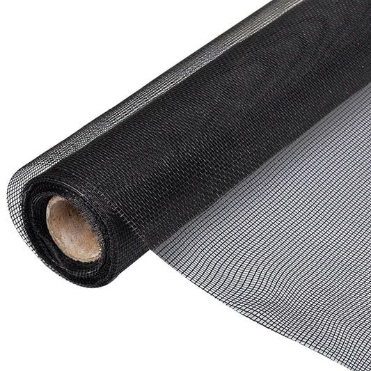 vidaXL Rotolo zanzariera in Fibra di Vetro 100 x 1000 cm Nero