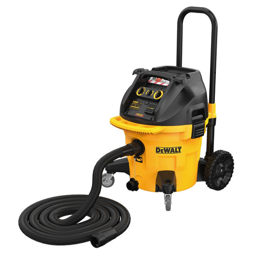 DeWalt DWV905M, Aspiratore Industriale a Umido e a Secco Classe M, 1.400 Watt, 38 litri, include Tubo di Aspirazione, Adattatore AirLock, Adattatore a Gradino, Sacchetto per la Polvere